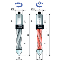 Freud сверло сквозное PF 10 MD BC3 Freud сверло сквозное PF 10 MD BC3